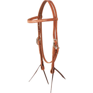 Martin Saddlery Rawhide Lacing Browband Headstall Tack - Headstalls Martin Saddlery Natural