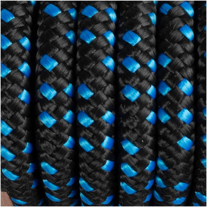 Trophy Bronc Nose Rope Halter #22 Customs & Awards - Halters Custom Black/Blue