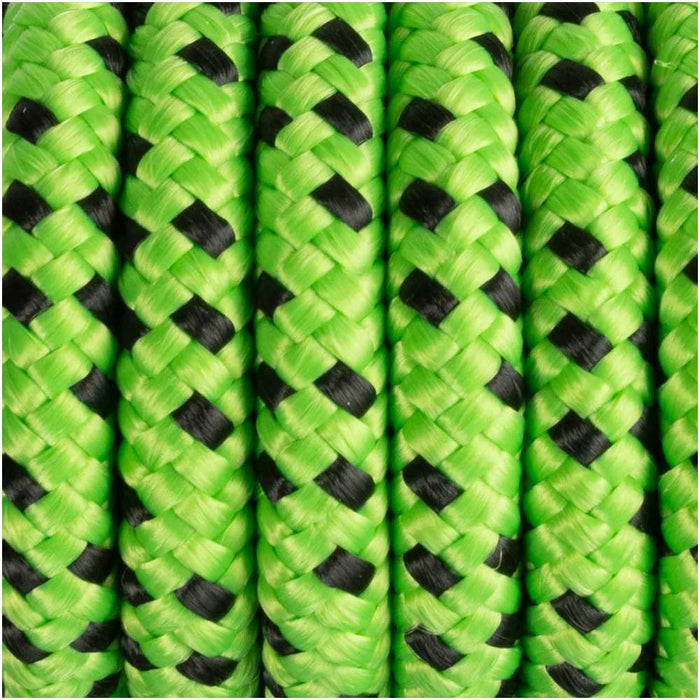 Trophy Bronc Nose Rope Halter #22 Customs & Awards - Halters Custom Lime Green/Black