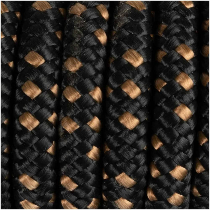 Trophy Bronc Nose Rope Halter with Dots #4 Customs & Awards - Halters Custom Black/Tan