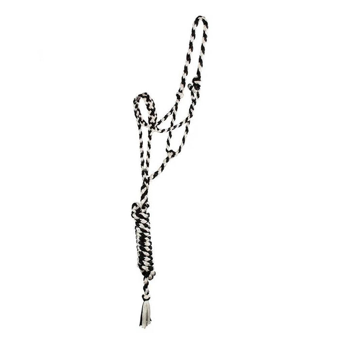Trophy Bronc Nose Nylon Halter #31 Customs & Awards - Halters Teskey's Black/White