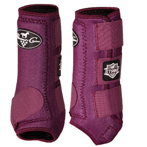 Professional's Choice Strike Sports Medicine Boot Tack - Leg Protection Professional's Choice 2-Pack Front Medium Wine