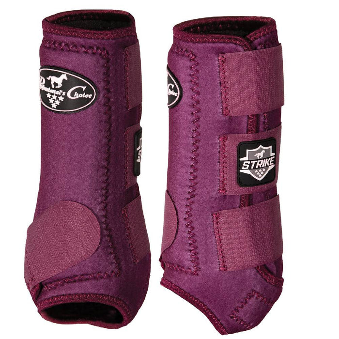 Professional's Choice Strike Sports Medicine Boot Front 2-Pack Tack - Leg Protection Professional's Choice M Wine