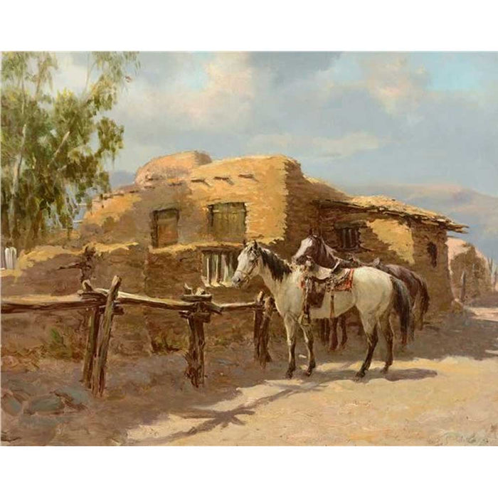 Old Adobe by Olaf Wieghorst Collectibles Olaf Wieghorst 1899-1988