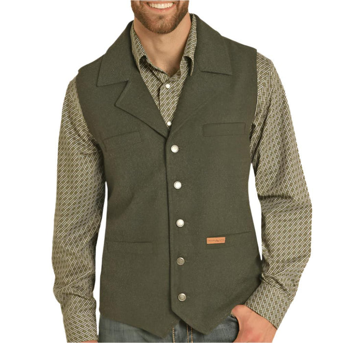 Powder River Men's Montana Wool Vest - FINAL SALE MEN - Clothing - Outerwear - Vests Panhandle