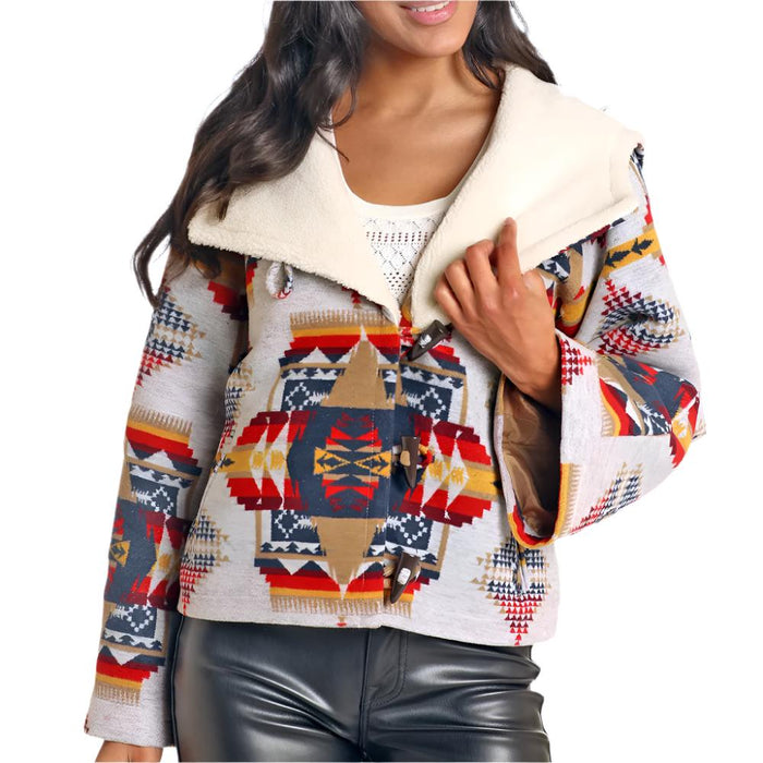 * Powder River Women's Aztec Jacquard Cape Coat - FINAL SALE WOMEN - Clothing - Outerwear - Jackets Panhandle