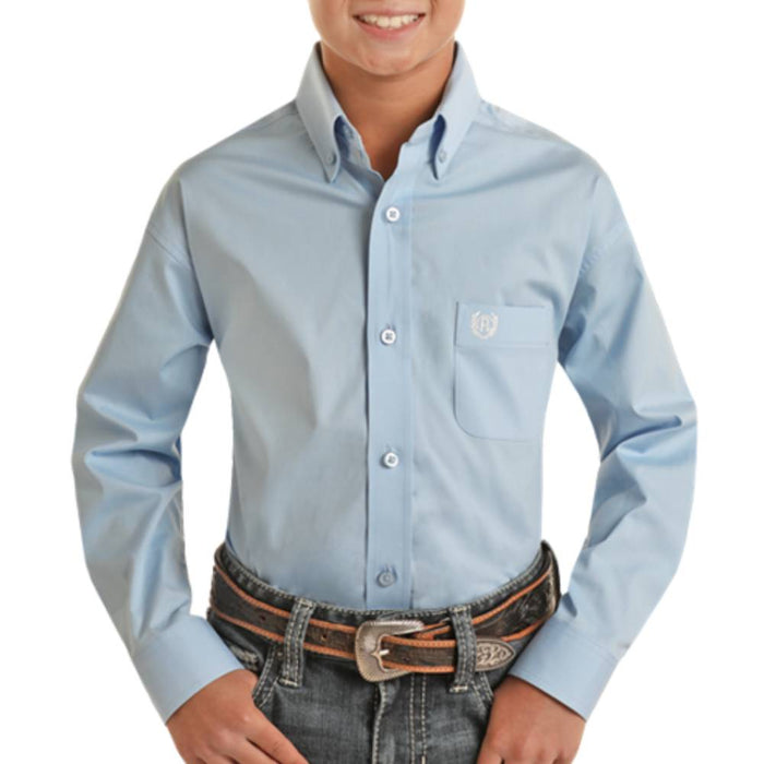 Panhandle Boy's Solid Poplin Shirt KIDS - Boys - Clothing - Shirts - Long Sleeve Shirts Panhandle