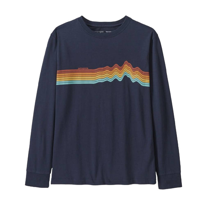 Patagonia Kid's Regenerative Ridge Rise Stripe Tee KIDS - Boys - Clothing - Shirts - Long Sleeve Shirts Patagonia