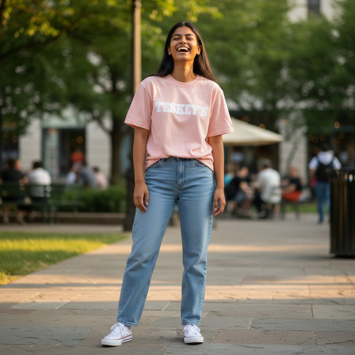 Teskey's Plain Logo Tee - Peachy