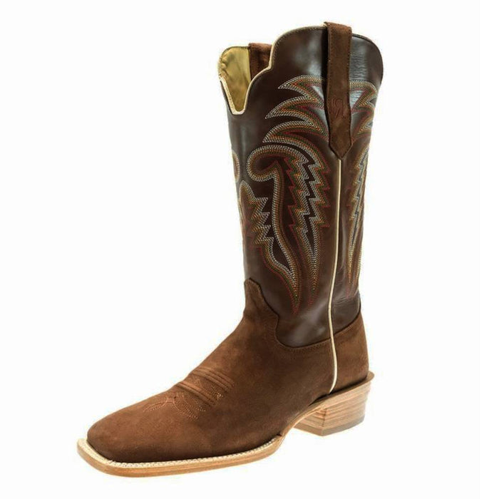 R. Watson Men's Chocolate Rough Out Square Toe Boot MEN - Footwear - Western Boots R Watson