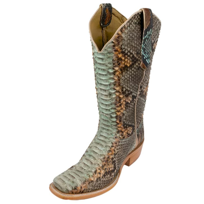 R. Watson Women's Python Cutter Toe Boot WOMEN - Footwear - Boots - Exotic Boots R Watson