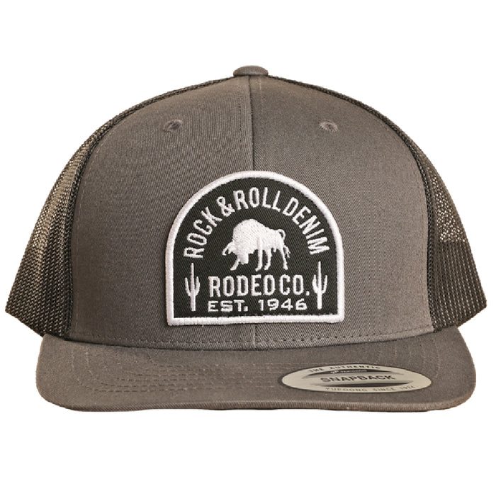 Rock & Roll Denim Bull Trucker Cap HATS - BASEBALL CAPS Panhandle