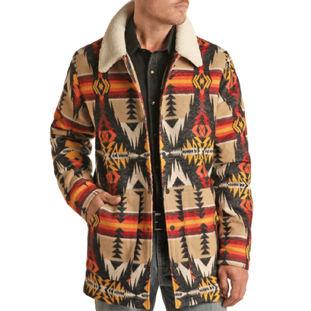Rock & Roll Men's Long Berber Coat - FINAL SALE MEN - Clothing - Outerwear - Jackets Panhandle   