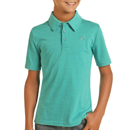 Rock & Roll Denim Boy's Micro Stripe Polo KIDS - Boys - Clothing - Shirts - Short Sleeve Shirts Panhandle
