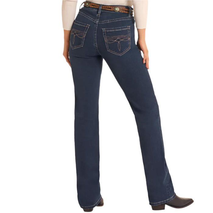 Rock & Roll Denim Women's Boot Stitch High Rise Bootcut Jeans - FINAL SALE WOMEN - Clothing - Jeans Panhandle