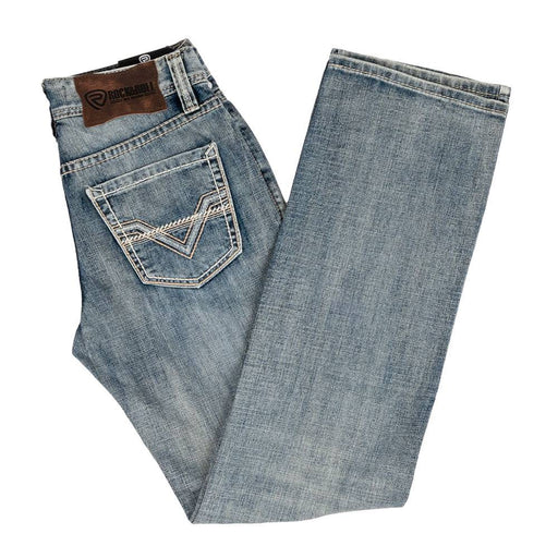 Rock & Roll Denim Men's Two Tone Stitch Double Barrel Straight Jean MEN - Clothing - Jeans Panhandle