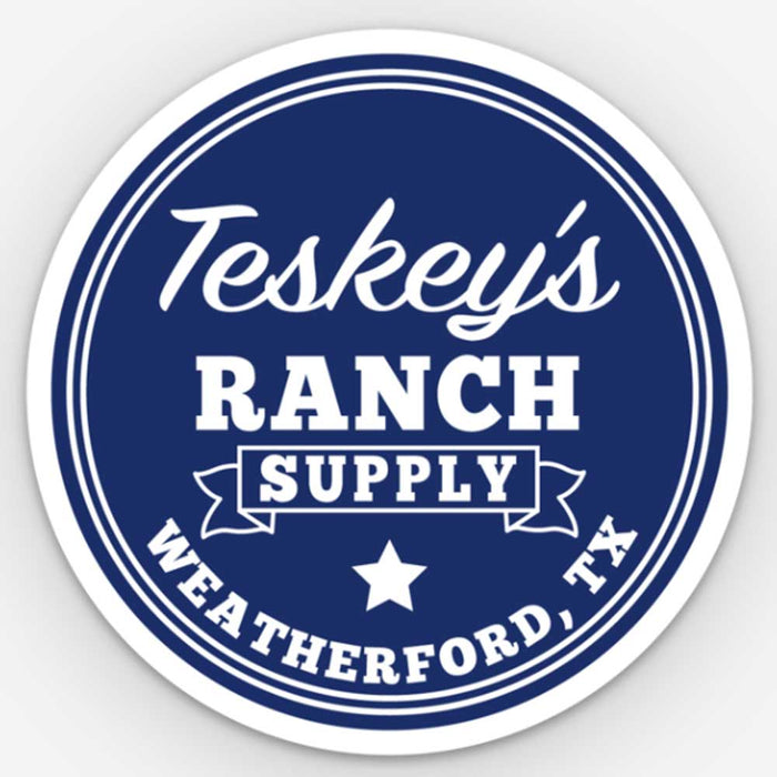 Teskey's Ranch Supply Round Vinyl Sticker TESKEY'S GEAR - Stickers Teskey's