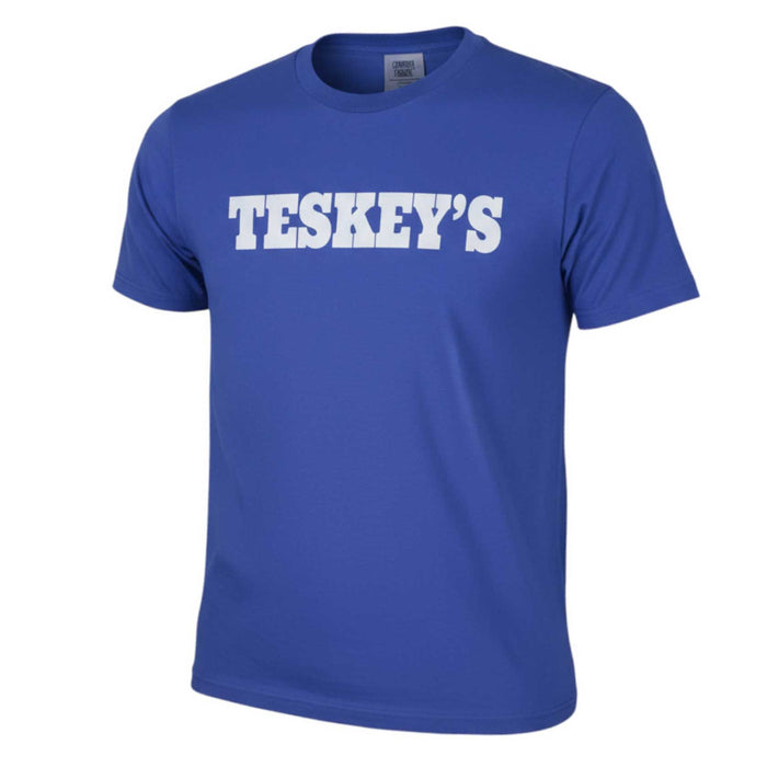 Teskey's Plain Logo Tee - Mystic Blue