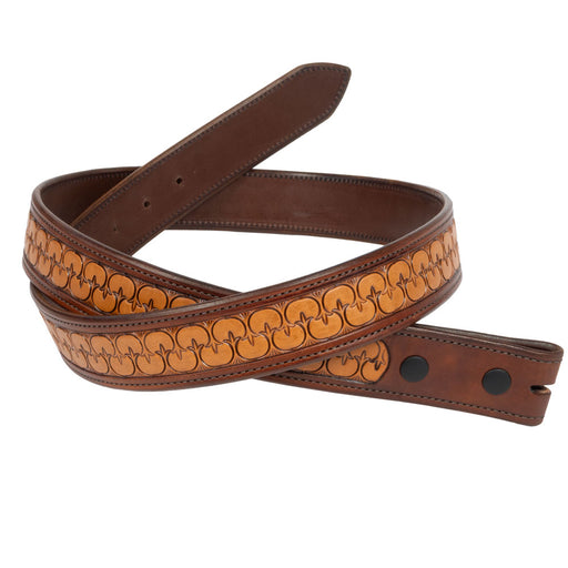 Randall Top Shelf Tooled Running Arches Belt - Tan/Antique MEN - Accessories - Belts & Suspenders Randall Top Shelf