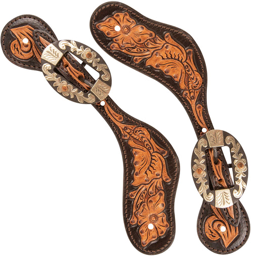 Cashel Two-Tone Spur Straps Tack - Spur Straps Cashel