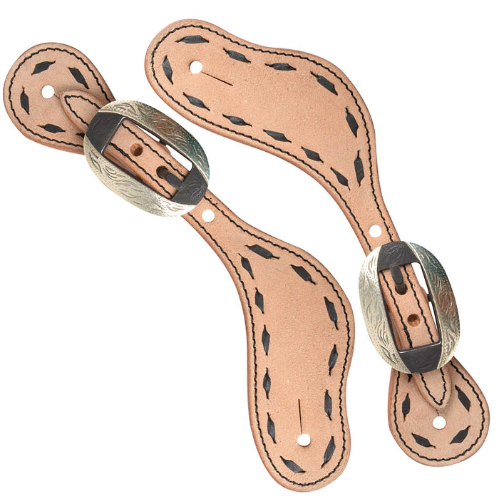 Cashel Buckstitch Spur Straps w/Premium Buckles Tack - Spur Straps Cashel