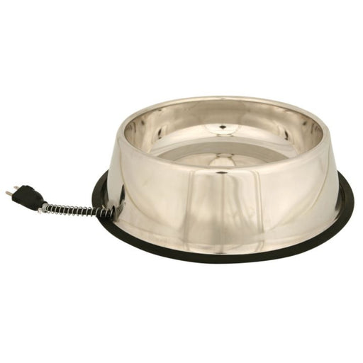 API Heated 1.25 Gallon Stainless Pet Bowl Pets - Feeding & Watering Api