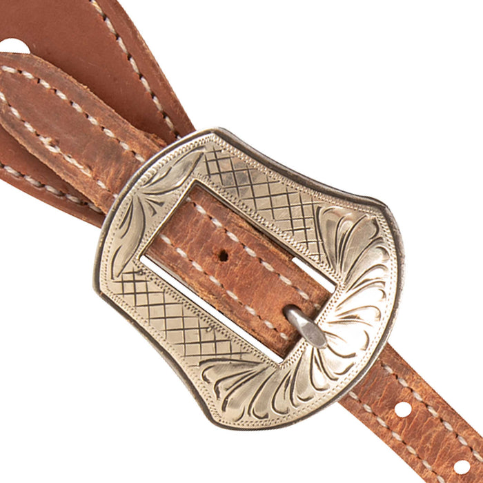 Martin Saddlery Roughout Cowboy Spur Straps Tack - Spur Straps Martin Saddlery Harness with Laramie Buckle