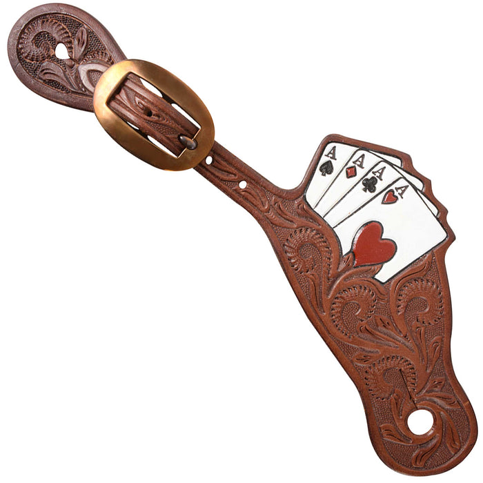 Martin Saddlery Cowboy Card Suit Spur Straps