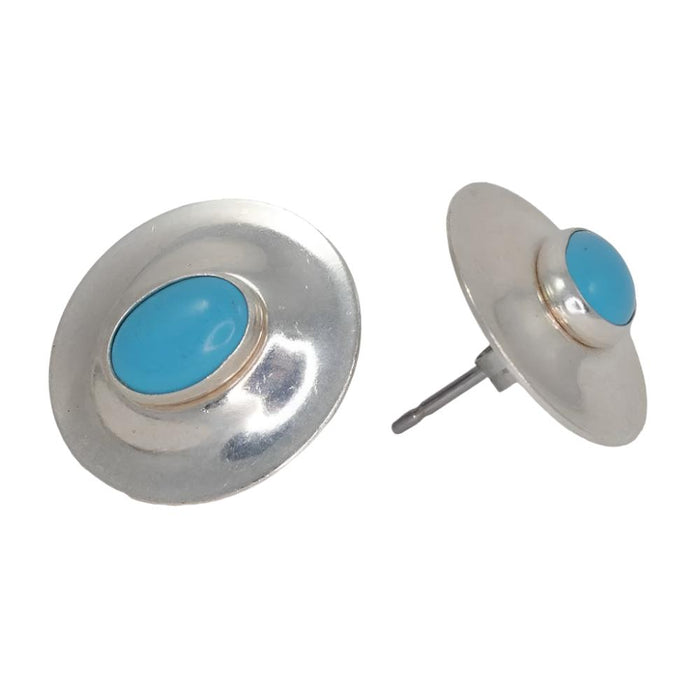 Hakan Saucer Stud Earrings WOMEN - Accessories - Jewelry - Earrings Sunwest Silver