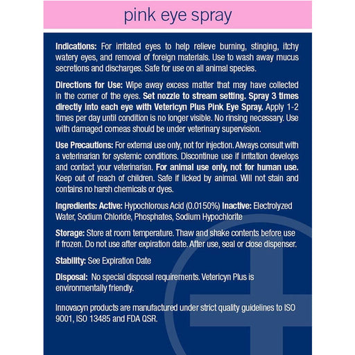 Vetericyn Pink Eye Spray First Aid & Medical - Topicals Vetericyn