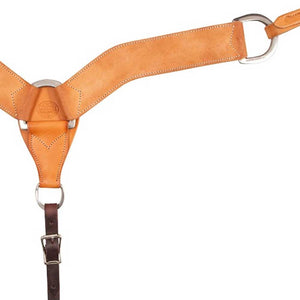 Martin Saddlery 2-3/4" Natural Roughout Breast Collar Tack - Breast Collars Martin Saddlery