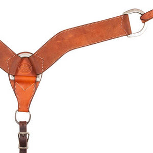 Martin Saddlery 2-3/4" Chestnut Roughout Breast Collar Tack - Breast Collars Martin Saddlery