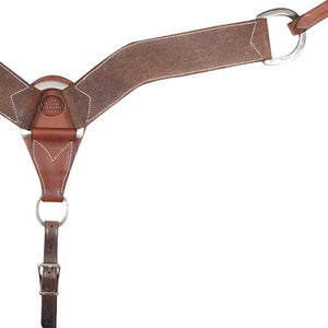 Martin Saddlery 2-3/4" Chocolate Roughout Breast Collar Tack - Breast Collars Martin Saddlery