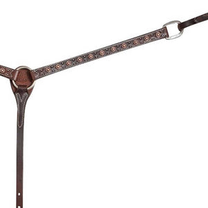 Martin Saddlery Rope Edge Dots Breast Collar Tack - Breast Collars Martin Saddlery