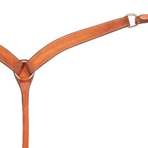 Martin Saddlery 1-3/4" Chestnut Roughout Breast Collar Tack - Breast Collars Martin Saddlery