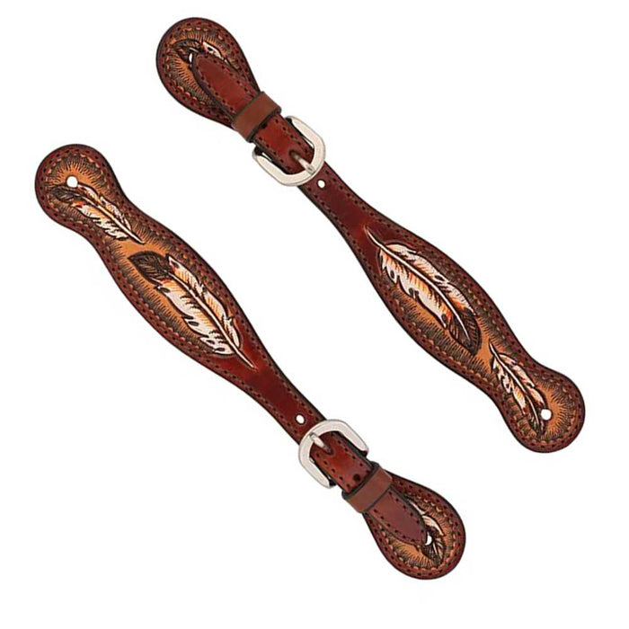 Weaver Turquoise Cross Coco Feather Ladies Spur Strap