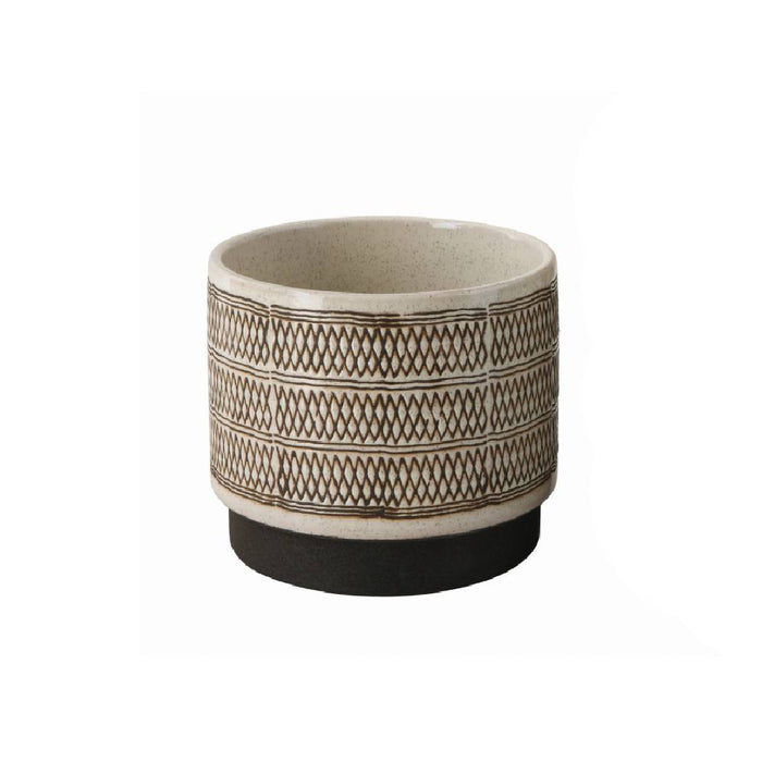 Embossed Stoneware Planters HOME & GIFTS - Home Decor - Decorative Accents Creative Co-Op S