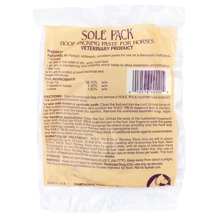 Hawthorne Sole Pack Medicated Hoof Packing Paste Farrier & Hoof Care - Topicals Hawthorne