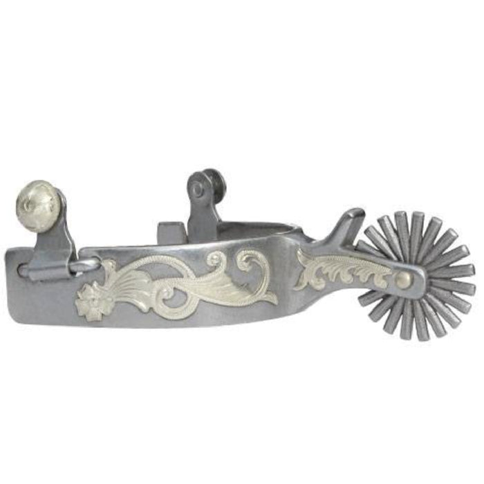 Professional's Choice Silver Spur 20 pt. Rowel with Guard Tack - Spurs Professional's Choice