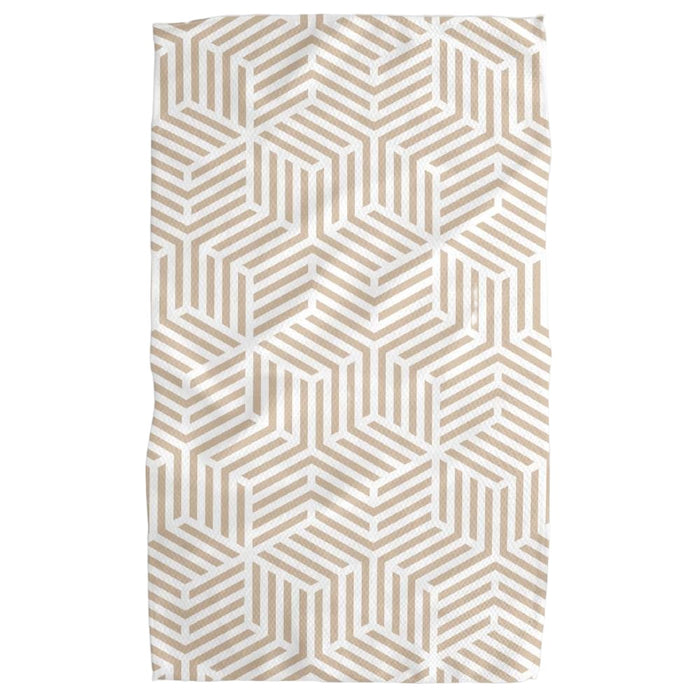 "Stacked Cubes" Tea Towel HOME & GIFTS - Tabletop + Kitchen - Kitchen Decor Geometry
