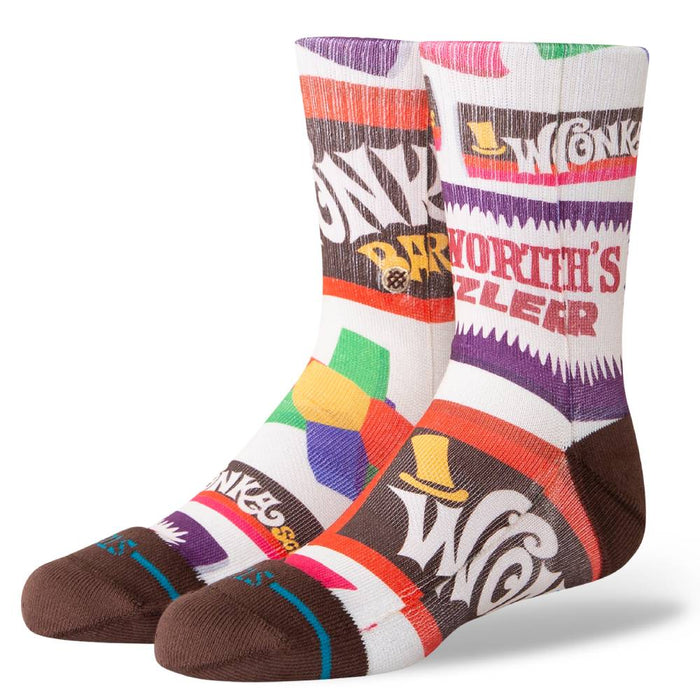 Willy Wonka X Stance Crew Socks - Wonka Bars Brown KIDS - Accessories - Socks & Underwear Stance