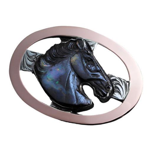 Comstock Heritage Sutro Brumby Opal Horsehead Buckle ACCESSORIES - Additional Accessories - Buckles Comstock Heritage