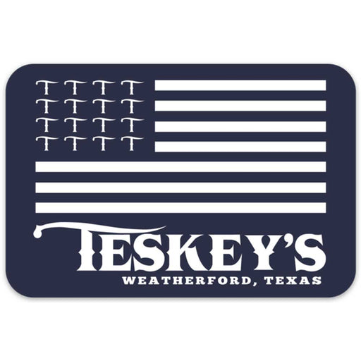 Teskey's T Flag Logo Vinyl Sticker TESKEY'S GEAR - Stickers Teskey's