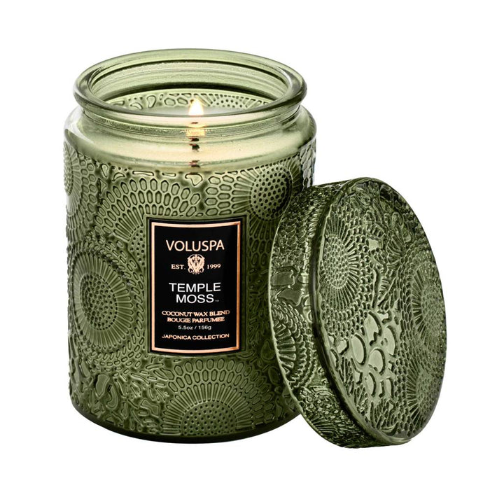 Voluspa Temple Moss Small Jar Candle HOME & GIFTS - Home Decor - Candles + Diffusers Voluspa