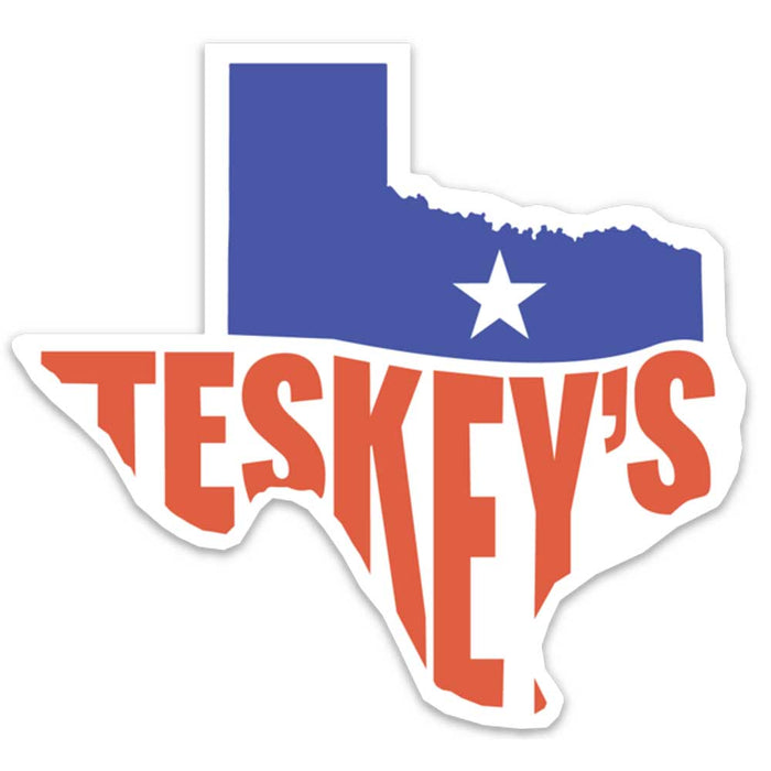Teskey's is Texas Vinyl Die-Cut Sticker TESKEY'S GEAR - Stickers Teskey's