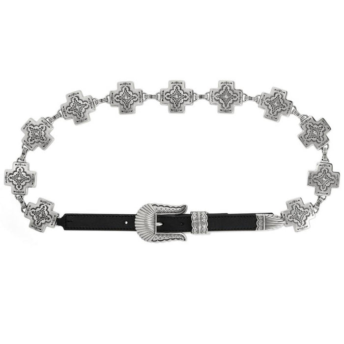 Tony Lama Black Nizhoni Cross Belt WOMEN - Accessories - Belts Leegin Creative Leather/Brighton