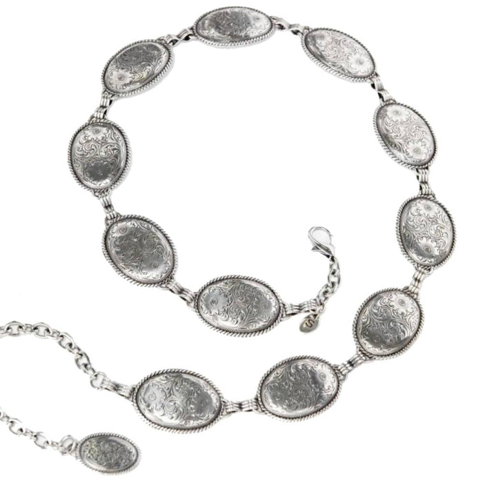 Tony Lama Women's Floral Concho Chain Belt WOMEN - Accessories - Belts Leegin Creative Leather/Brighton