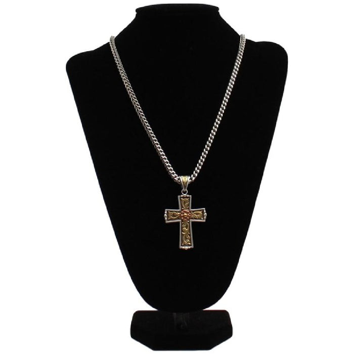 Twister Men's 24" Antique Sliver/ Gold/ Copper Necklace MEN - Accessories - Jewelry & Cuff Links M&F Western Products