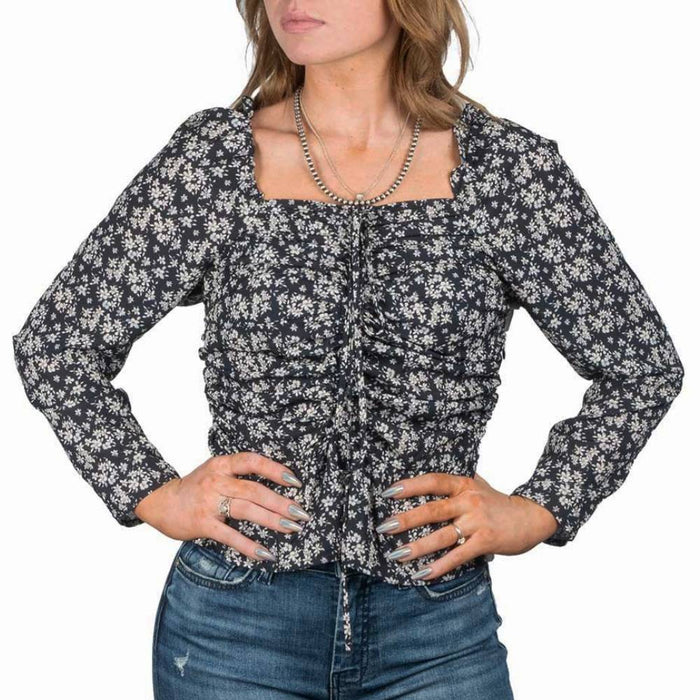 * Vigoss Women's Bishop Floral Blouse - FINAL SALE WOMEN - Clothing - Tops - Long Sleeved Vigoss