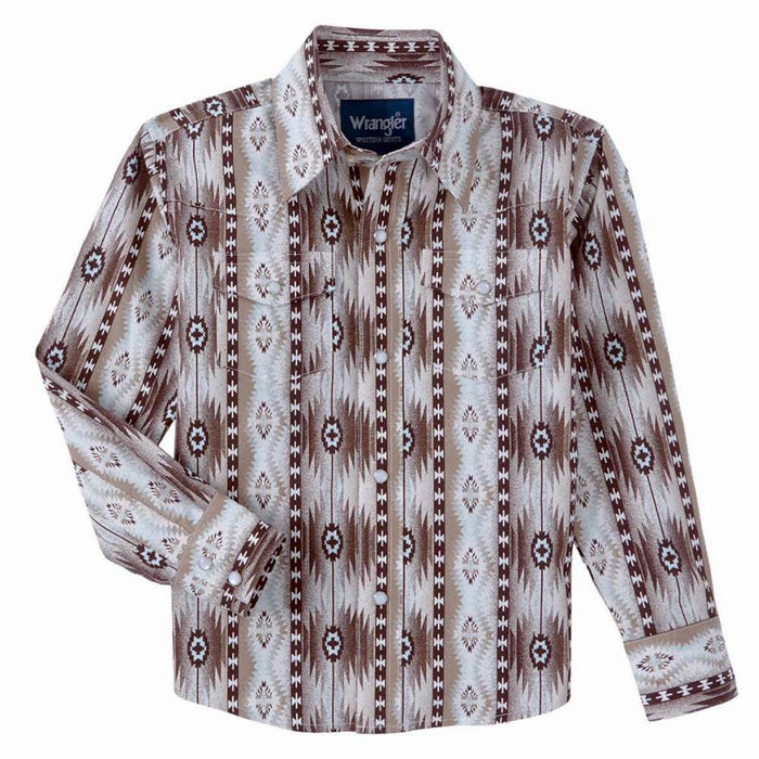 Wrangler Boy's Checotah Print Shirt KIDS - Boys - Clothing - Shirts - Long Sleeve Shirts Wrangler